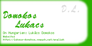 domokos lukacs business card